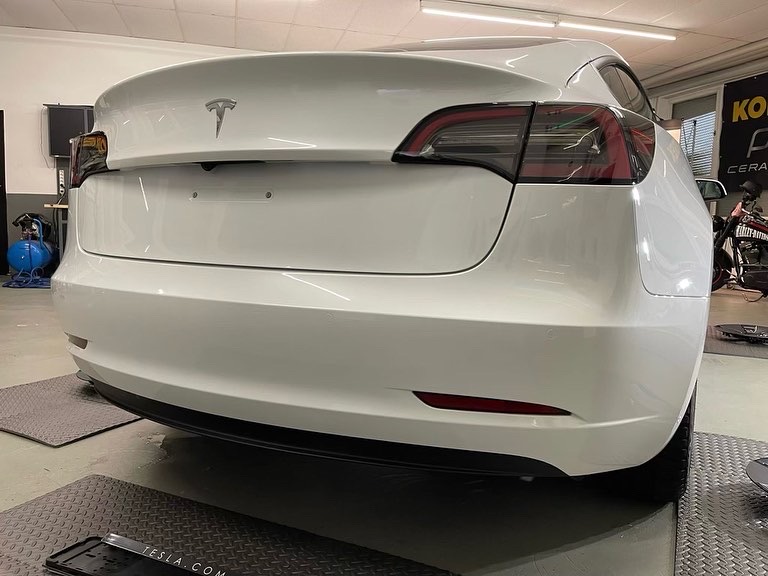 Tesla Model 3 von hinten