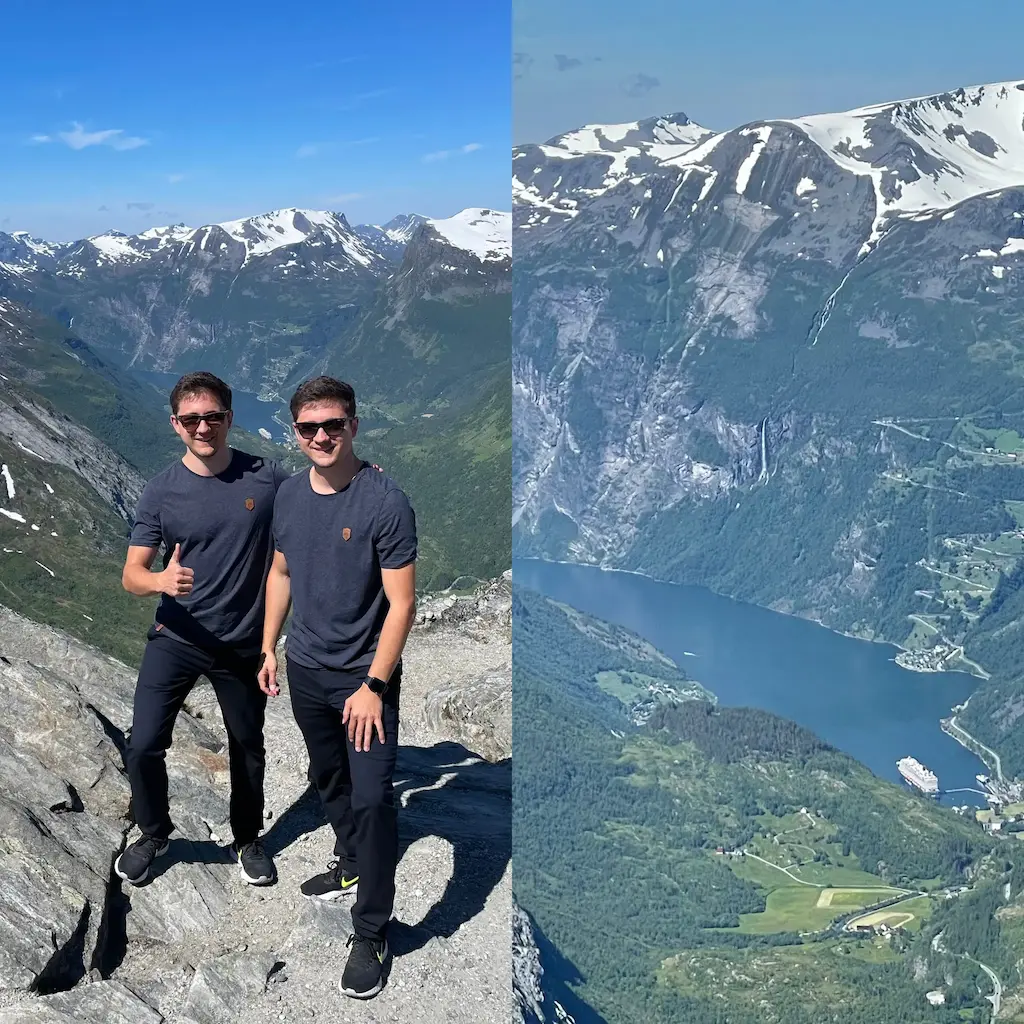 Aussicht vom Geiranger Skywalk