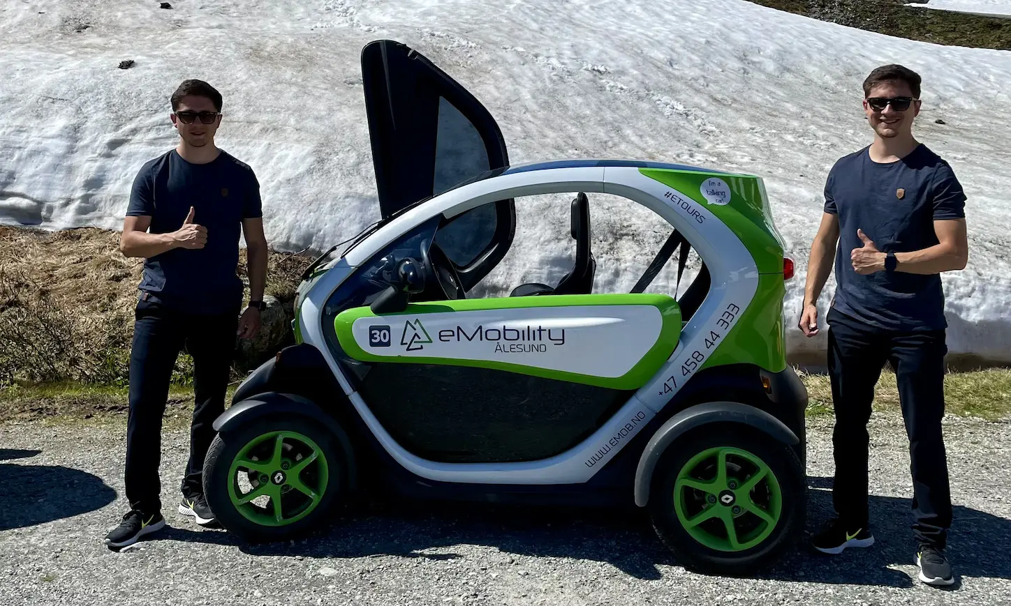 Ausflug zum Geiranger Skywalk mit dem Twizy
