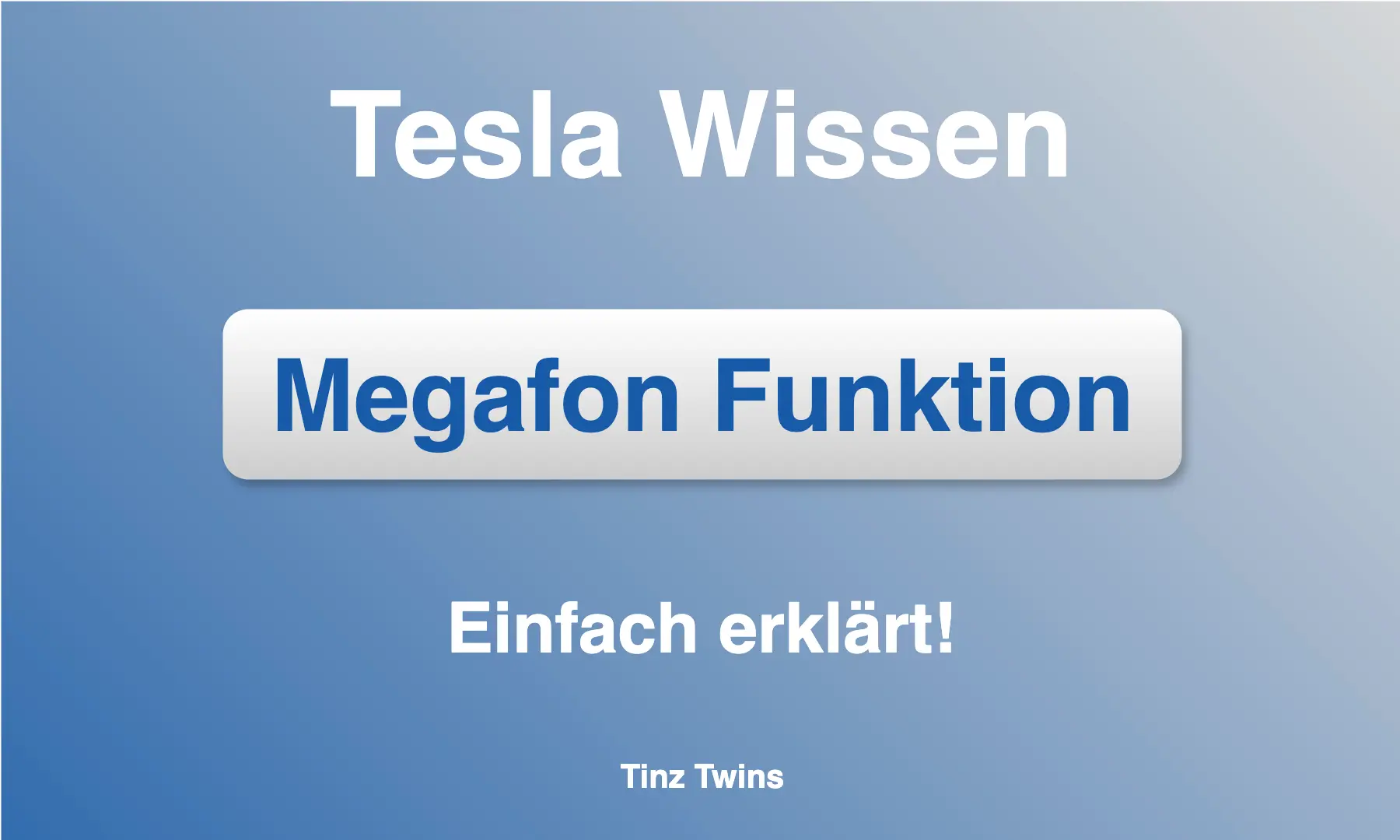 Megafon Funktion im Tesla