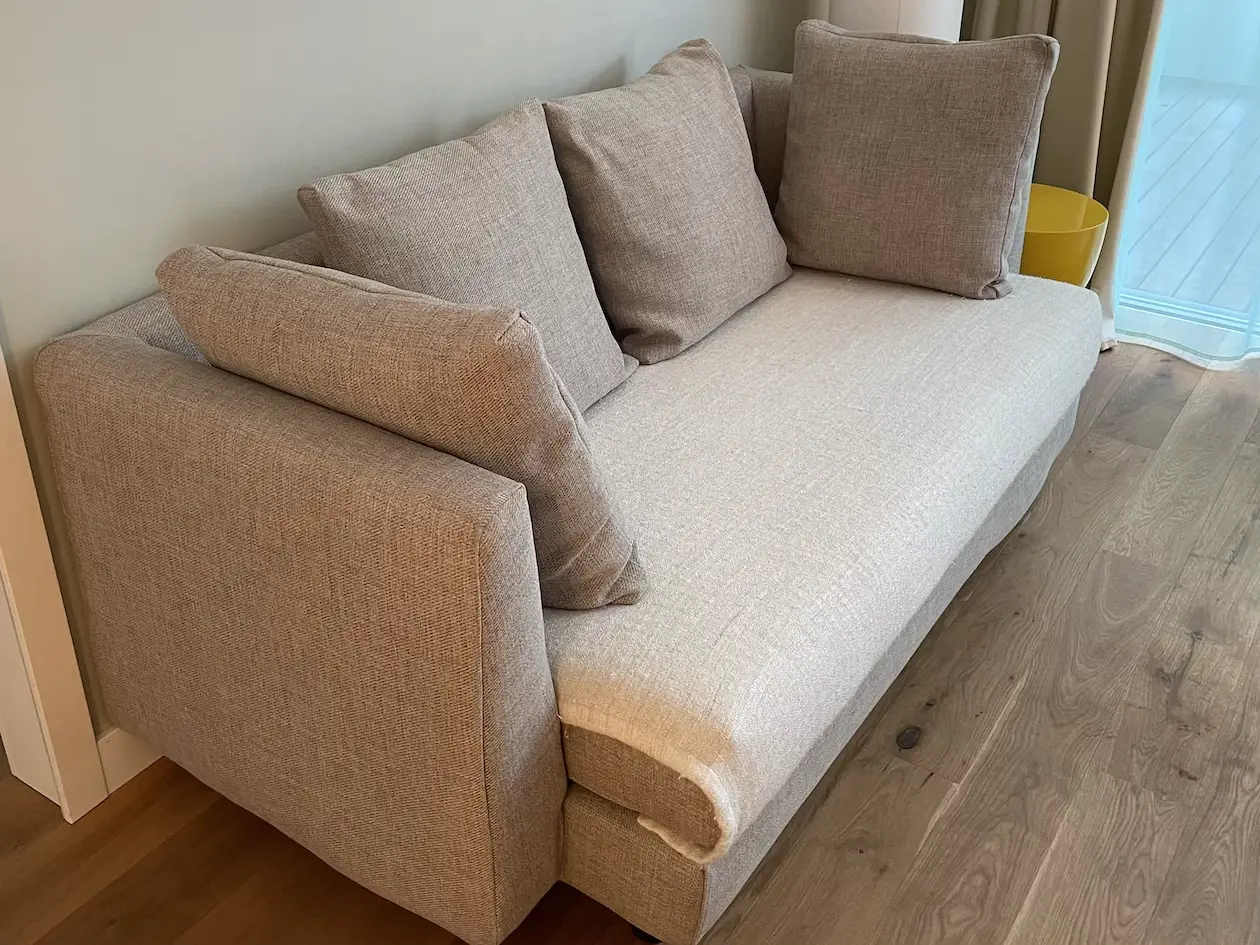 Couch in unserer Suite