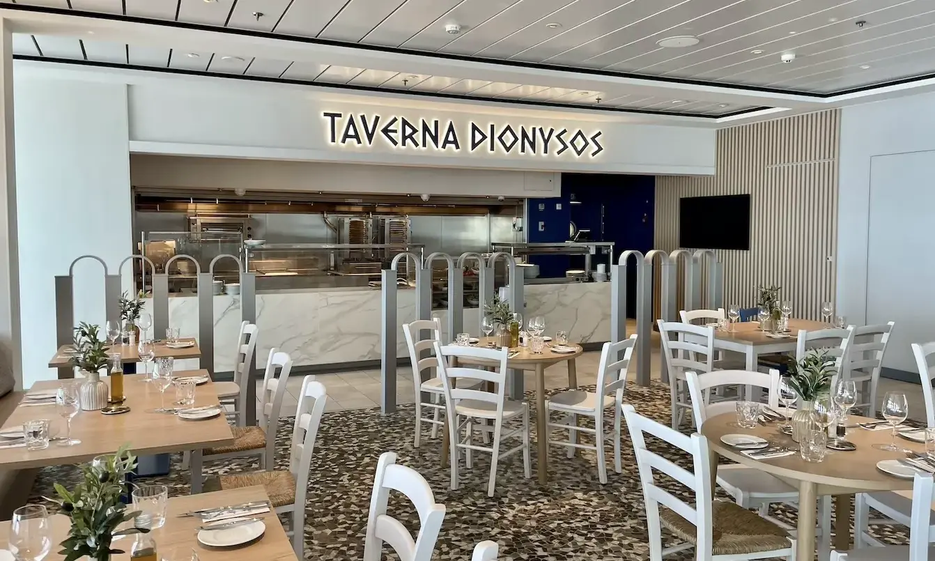 Taverna Dionysos auf der Mein Schiff Relax