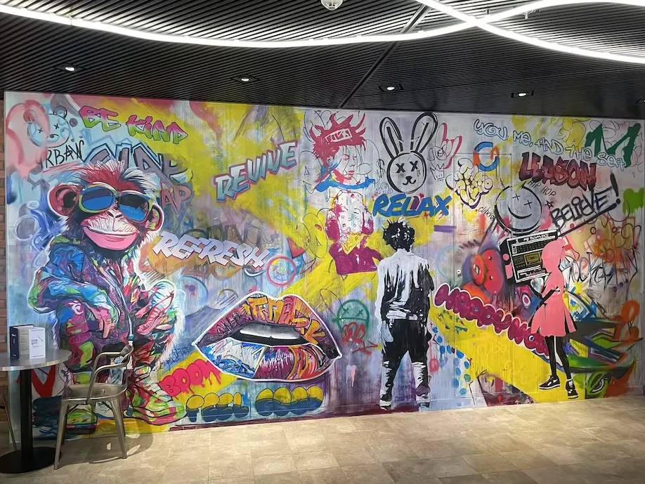 Graffiti in der Street Art Bar
