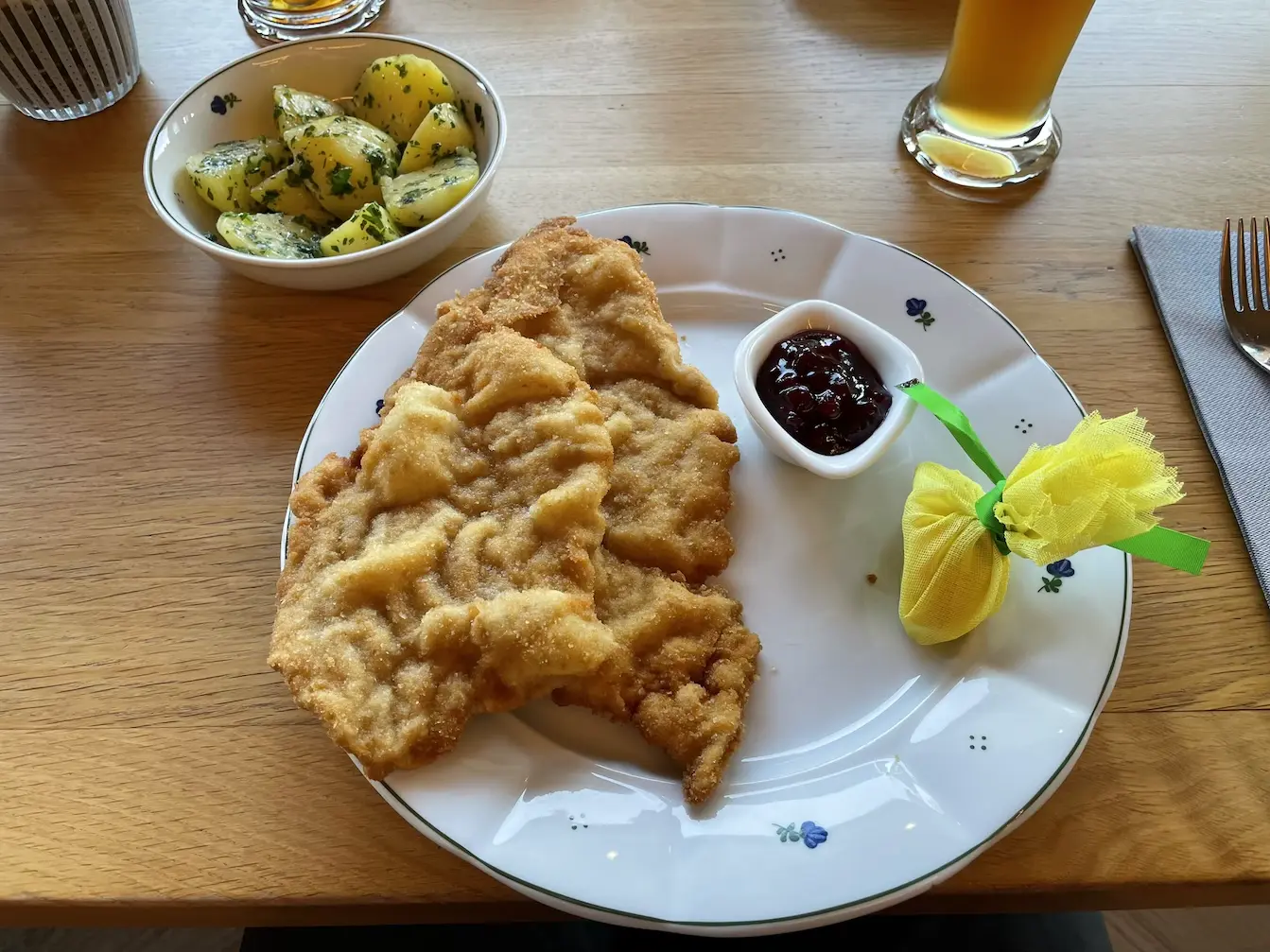 Schnitzel im Wirtshaus Zum Treffner