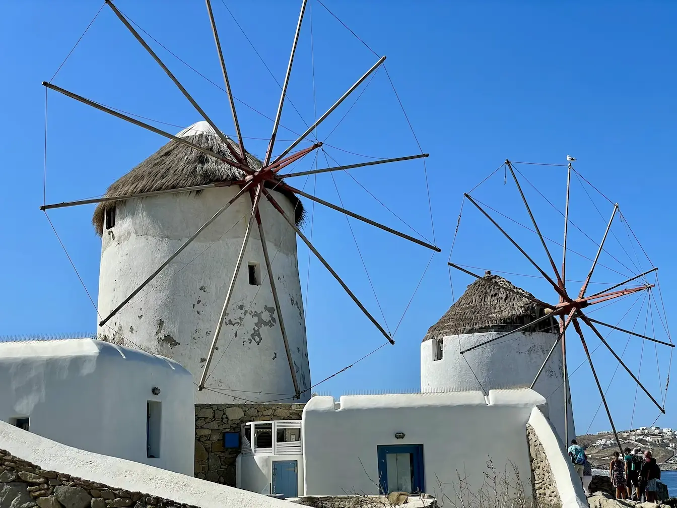 Die Windmühlen von Mykonos