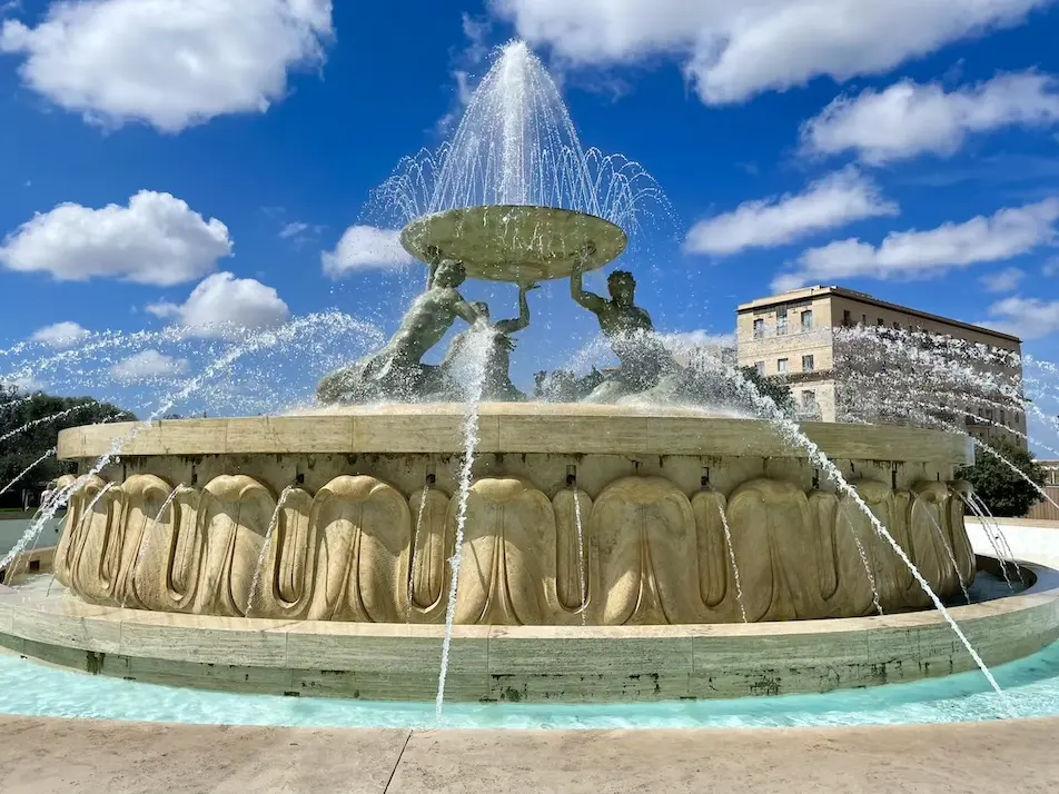 Tritonenbrunnen in Valletta