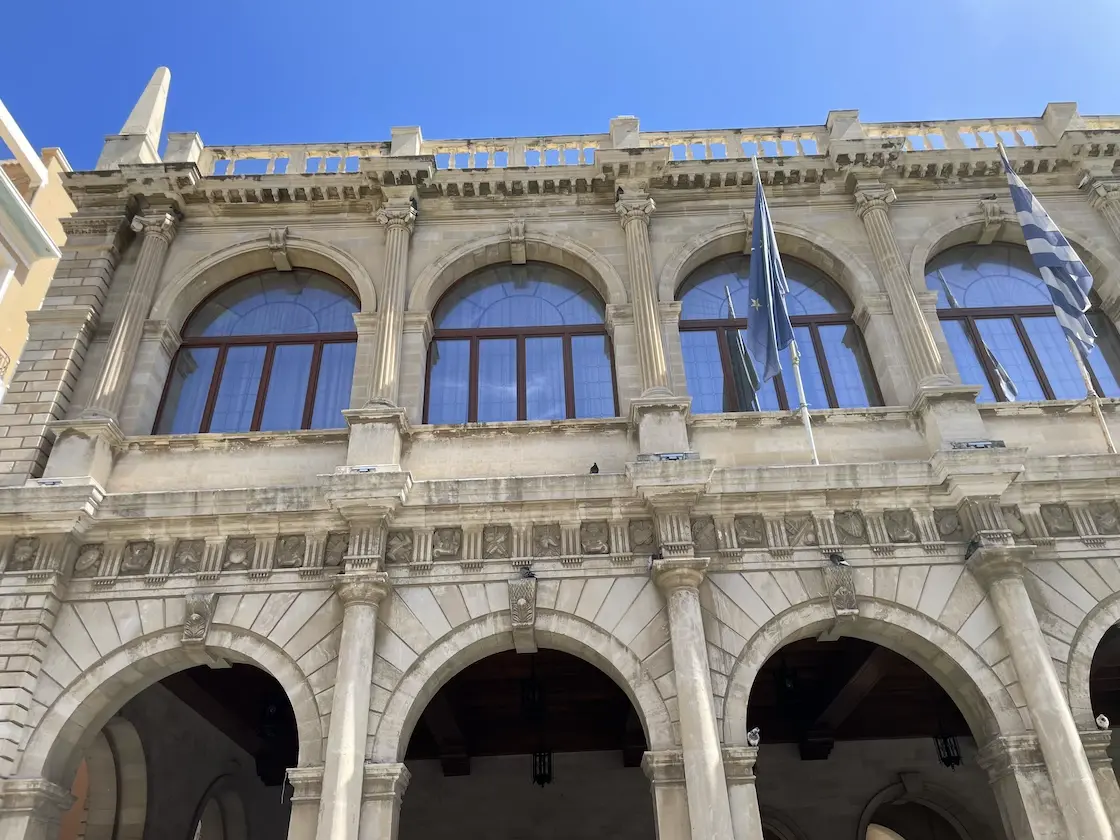 Die Venezianische Loggia in Heraklion von außen