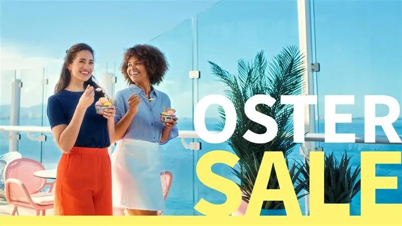 Mein Schiff mit Oster-Sale Schriftzug